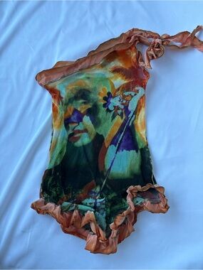Jean Paul Gaultier 00s SS love boat print